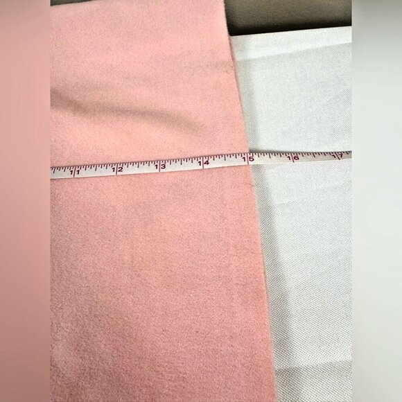 Womens Blush Pink Mini Size 10 Skirt Wool Lined Coquette Romantic Academia Femme - Picture 7 of 7